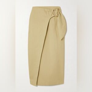 Vince skirt 2 Women's Side Buckle Wrap Skirt linen blend